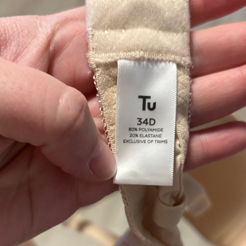 Tu Women's Cream Bra with Underwire - Picture 3 of 3